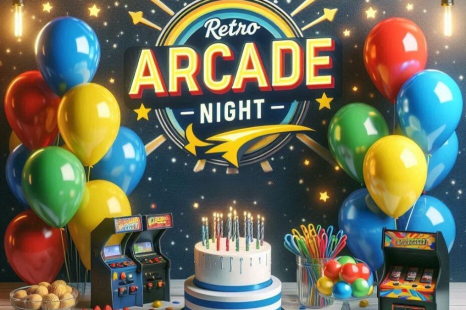 Retro Arcade Night Party