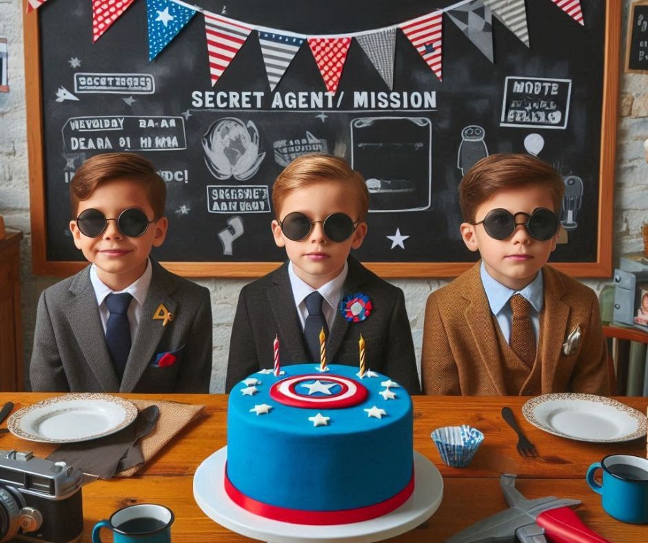 Secret Agent Spy Mission Themed Birthday Party Ideas for Young Boys